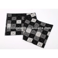 Classic Men Long Black White Check Atacado Índia Bulk Pashmina Lenços de seda